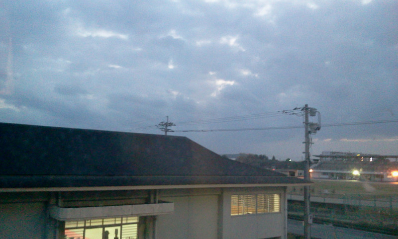 冬の空だなー。